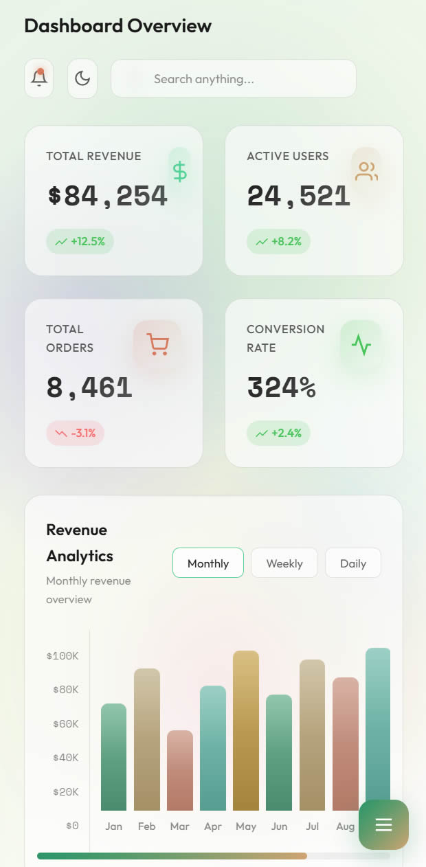 صفحه اصلی اپلیکیشن نام سایت شما